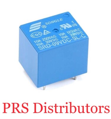 2Pcs SONGLE Relay 9V SRD-09VDC-SL-C 10A 250VAC 125VDC 28VDC 30VDC USA SELLER
