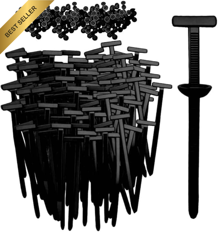 150PCS Nylon Universal Cable Tie Buckle, Heavy Duty Self-Locking Zip Ties, Uv-Re