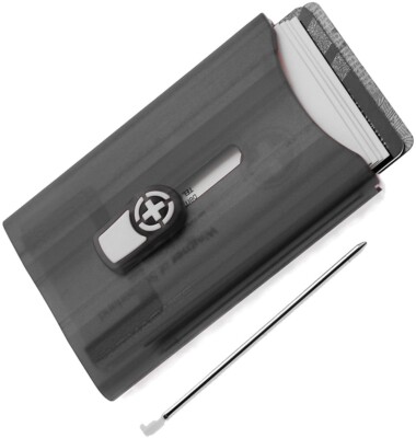 Wagner Ultimaswiss Wallet Black Holds Credit ID Business Cards Quick Access Clip