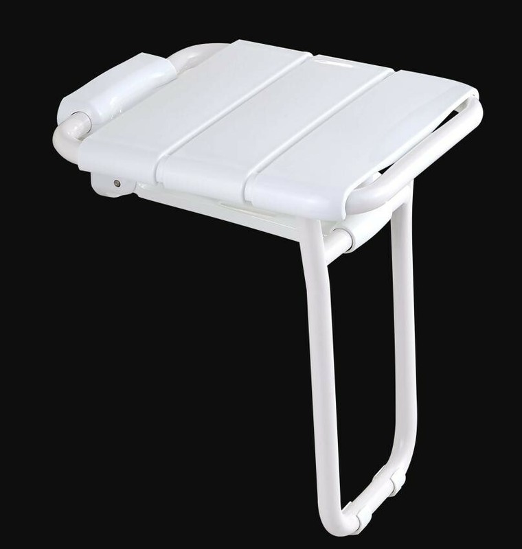 Folding Bath Shower Seat Bench Wall Mount Bathroom Toilet Chair Stool 444LBS