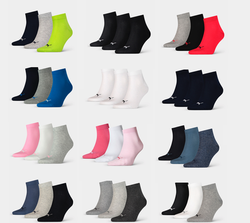 PUMA Quarter Socken NEU im 3er, 6er, 9er, 12er, 15er und 18er Pack