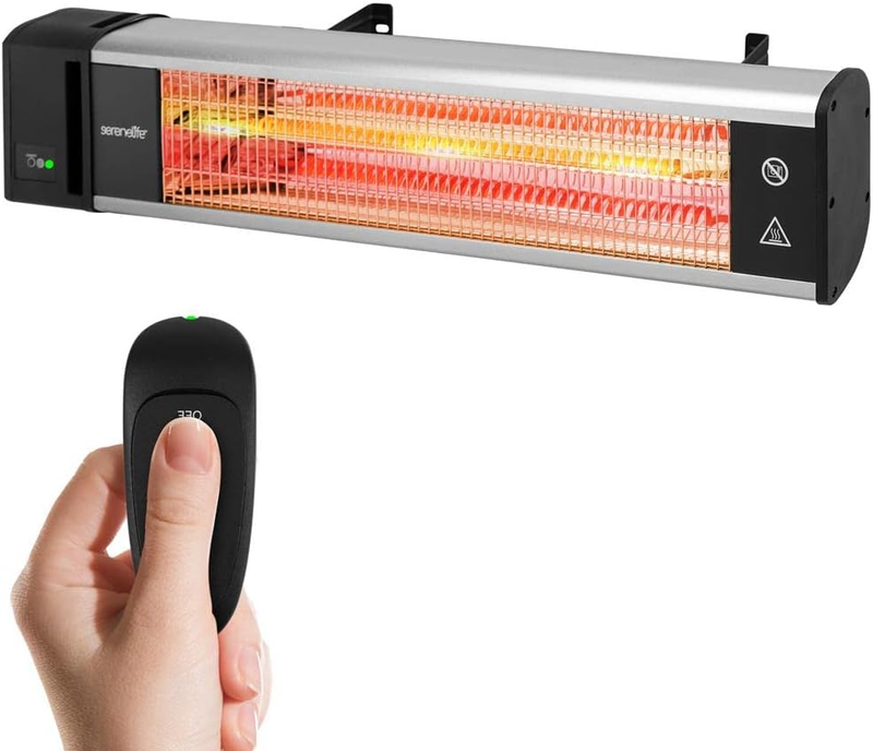 Infrared Outdoor Electric Space Heater, Wall Mounted Heater, 1500 W, Electric Pa