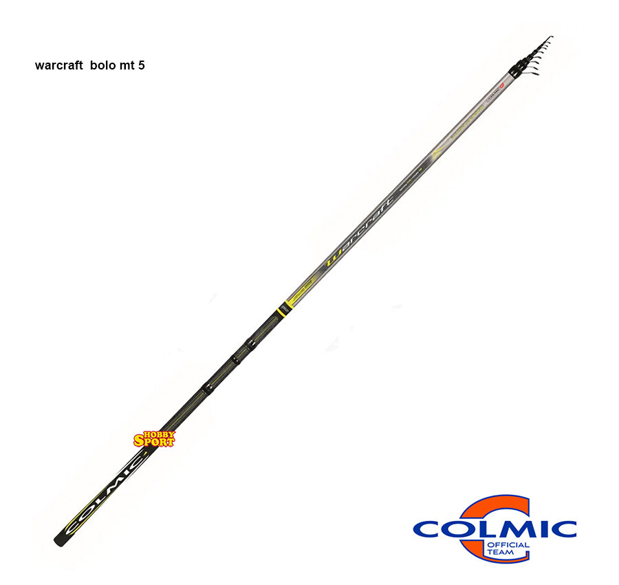 CANNA COLMIC WARCRAFT BOLOGNESE 5 MT TELESCOPICA PESCA MARE FIUME LAGO
