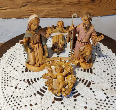 1983 Fontanini Nativity - Holy Family (Mary Joseph & Baby Jesus) - 5" Scale