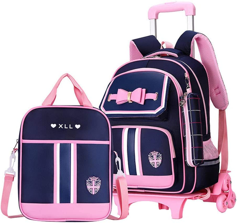For Girls Cute Trolley Bags Primary School Bookbags With Whe