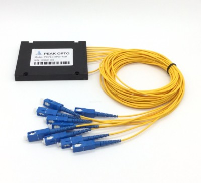1X8 PLC optical splitter, planar waveguide-type optical splitter SC SC-UPC