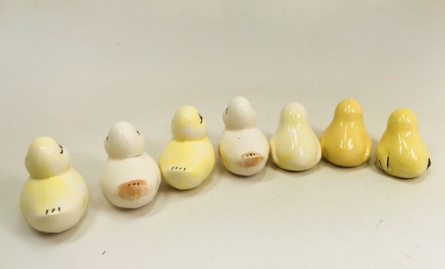Vintage Lot 7 Porcelain Ducklings Chicks Cute Baby Japan Chicken Duck