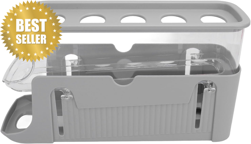Adjustable Rolling Egg Dispenser for Refrigerator Large Capacity Space Saving So