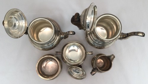 1950s Vintage Sterling Silver  5 Piece Gorham Coffee & Tea Service  2,856 Grams