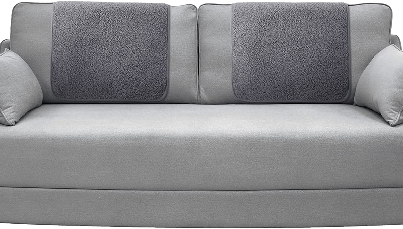 2 Pieces Recliner Headrest Protector Sherpa Headrest Covers 