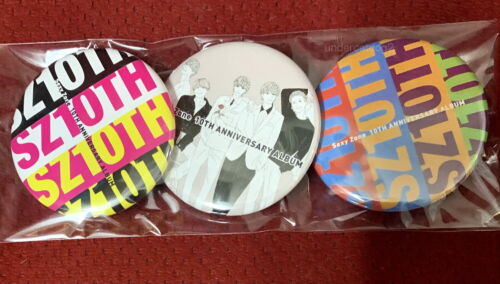 Sexy Zone 10th Anniversary Album SZ10TH Japan Promo 3 Badges (Buttons Pins) 