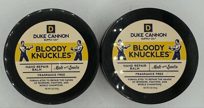 2PK Duke Cannon Bloody Knuckles Hand Repair Balm ~ FRAG FREE ~ 5 OZ EA ~ SEALED