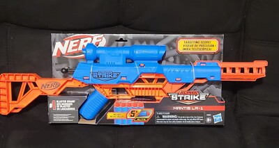 NERF ALPHA STRIKE DART SNIPER RIFLE MANTIS LR-1 WITH SCOPE & DARTS 