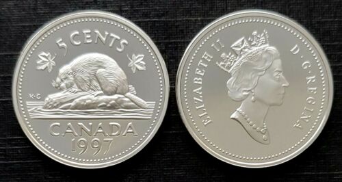 Canada 1997 Proof Silver Five Cent Piece!!