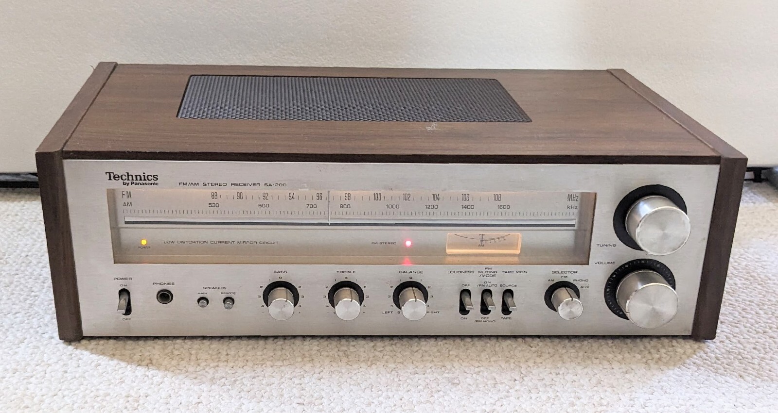 Купить Technics Panasonic AM FM stereo tuner receiver SA 200 vintage ...