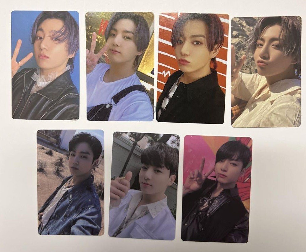 BTS Butter JUNGKOOK Official photocards 7pc set lucky draw