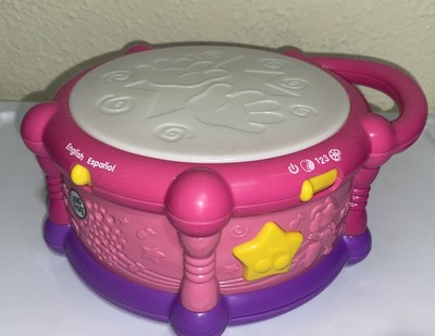 Leap Frog Learn & Groove Color Play Bilingual Learning Pink Drum Lights Music