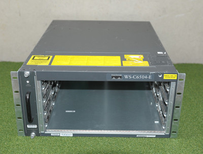  WS-C6504-E Chassis w/FAN-MOD-4HS with 2 x PWR-2700-AC/4 - 1 YEAR WARRANTY