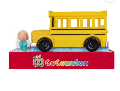 CoComelon Official Musical Yellow School Bus Plays Clips -Brand New