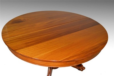 17232 Victorian Mahogany Claw Foot Split Base Banquet Dining Table