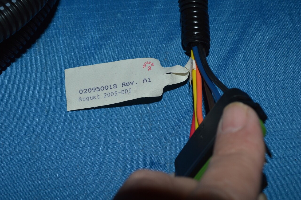 Branched Wiring Harness for Truck Tractor