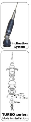 Sirio Turbo 800s Blue CB & Ham Mobile Antenna