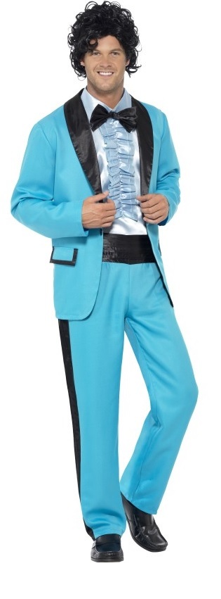 blue tuxedo dress