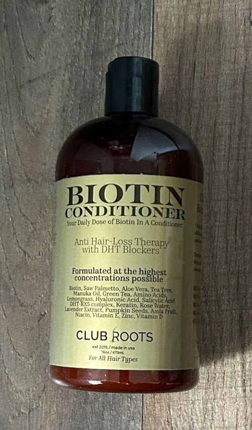 Club Roots Biotin Conditioner (2,500 mcg per pump) with DHT Blockers