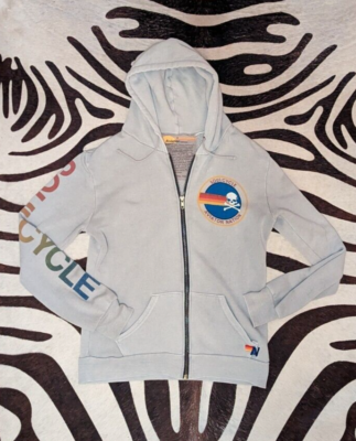 Aviator Nation Soul Cycle Zip Hoodie Sweatshirt Size Small Light