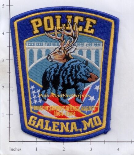 Missouri - Galena MO Police Dept Patch - Bear & Deer