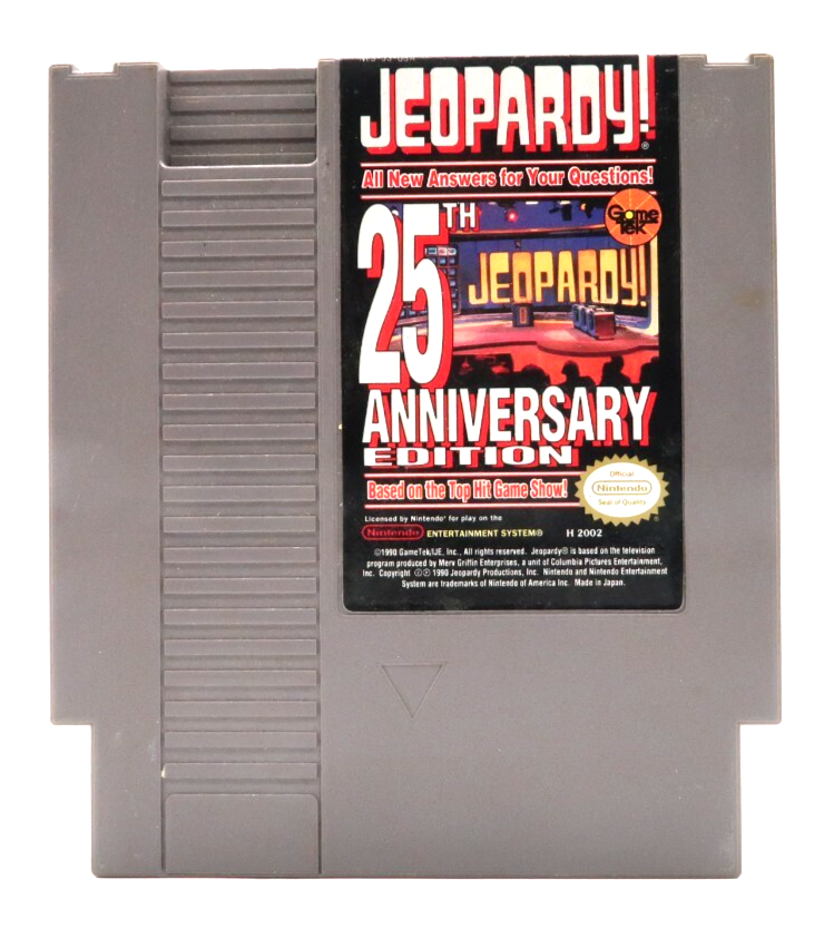 Jeopardy - 25th Anniversary Edition (Nintendo Entertainment System, 1990) Used