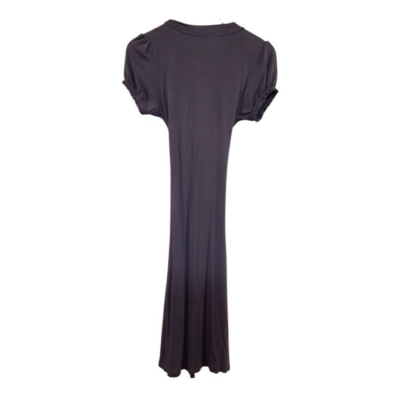 Peruvian Connection casual black gray wrap dress