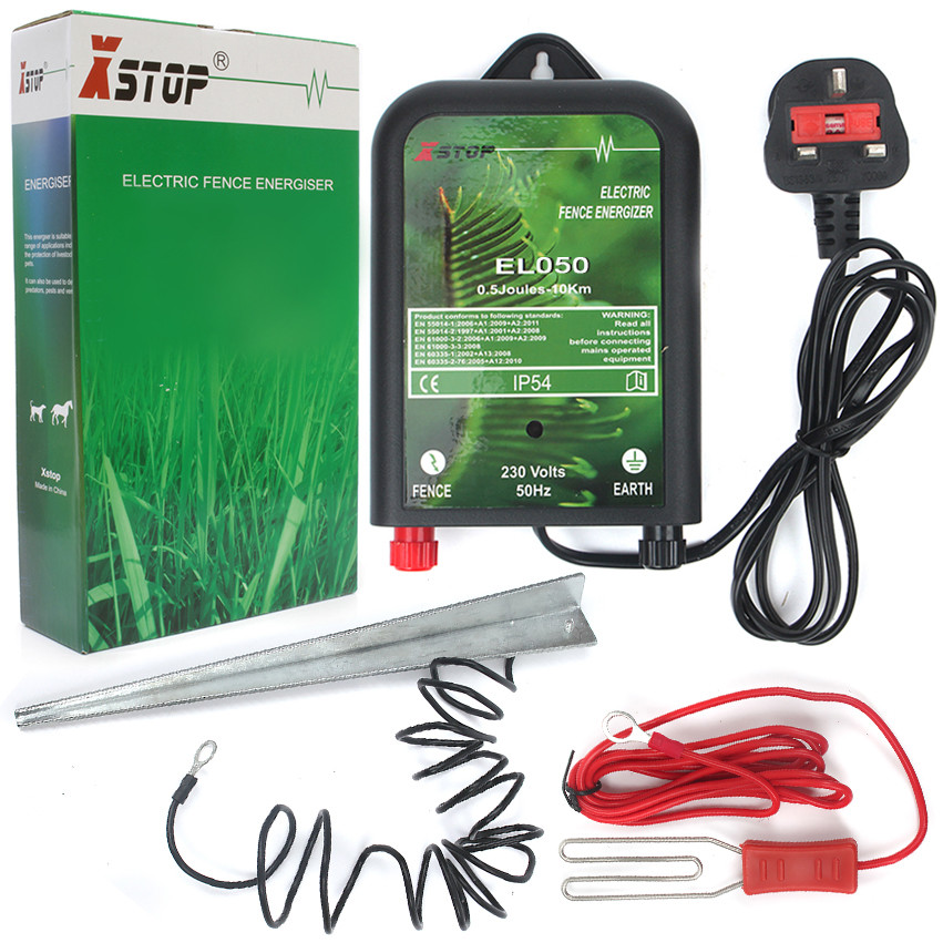 Mains Powered Electric Fence Energiser Unit XStop 230 Volt 0.5 Joule