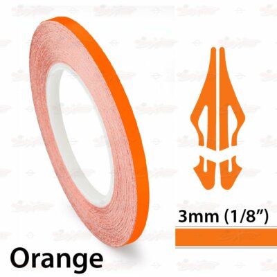 ORANGE Roll PIN STRIPE Streamline PinStriping Trim Line TAPE Decal Vinyl Sticker