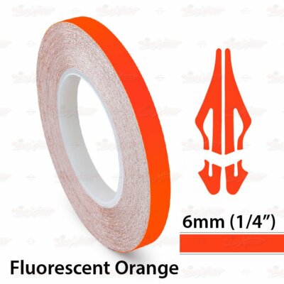 6mm 1/4'' Roll PIN STRIPE Car Striping Trim Body Line TAPE Decal Vinyl Stickers