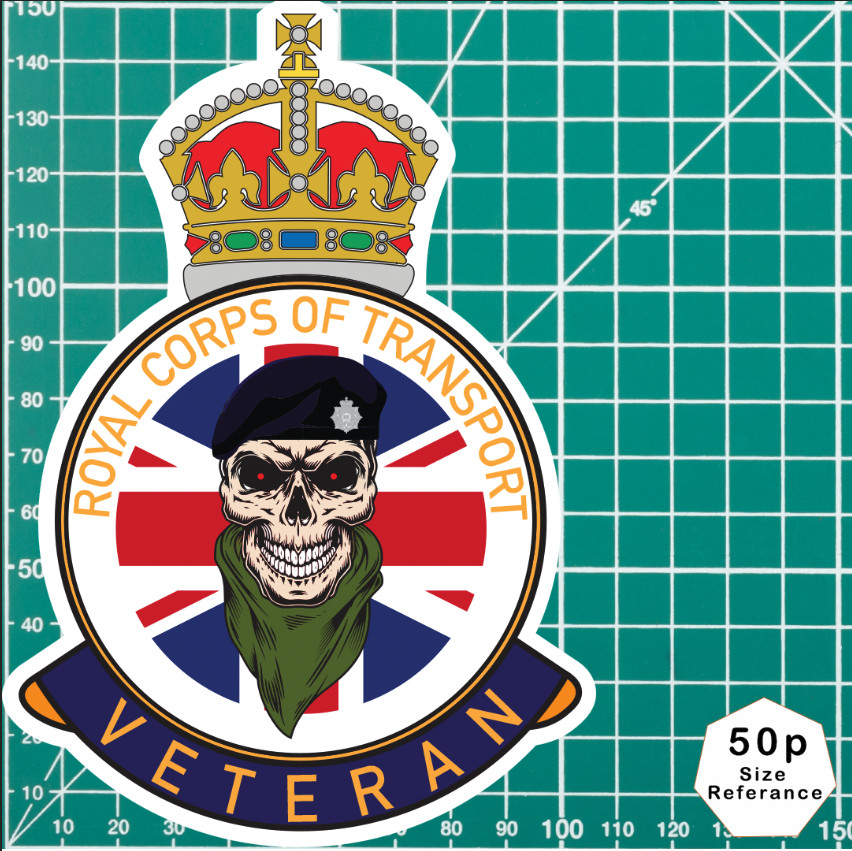 Royal Corps of Transport (RCT) Veteran UV Laminated Decal - Picture 8 of 8