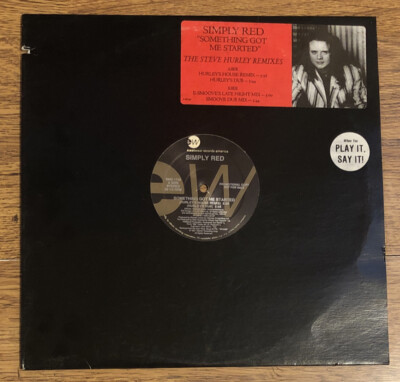 Simply Red~Something Got Me Started 12 ~Steve Hurley Re-Mixes~Unplayed Vinyl~EX