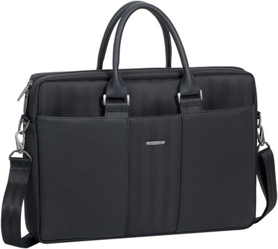 Rivacase 8135 Shoulder Bag, Laptop Bag with Metal Hardware, PU Leather Protectiv