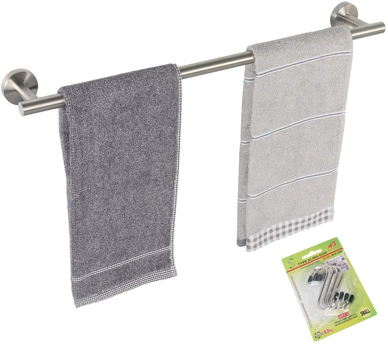 Stainless Steel Towel Rack Bathroom S Hooks Heavy Duty Wall Mounted Towel Holder