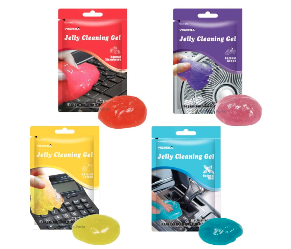 Visbella Jelly Cleaning Putty Magic Gel Slime Remove Dust,Dirt,Hair,Crumbs 2.8oz
