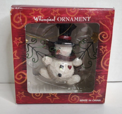 Whimsical Orament Snowman Imported by Costco New in Box