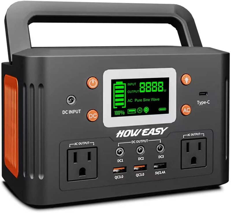 HOWEASY 260W Portable Power Station.178Wh Solar Generator(Solar Panel Not Includ