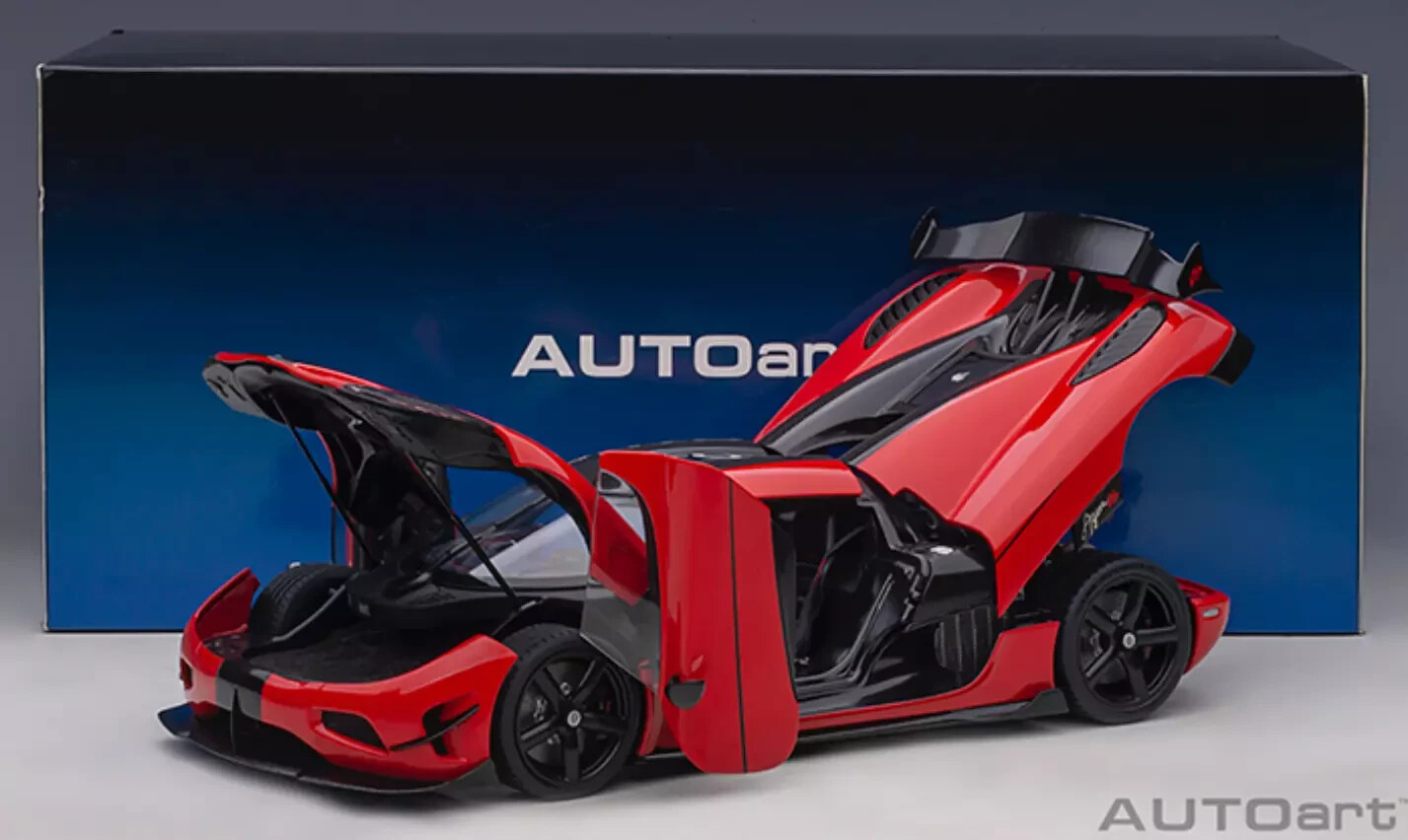 1/18 Koenigsegg Agera RS Chili Red W/Black Accents Model Car 1/18 Koenigsegg Agera RS Chili Red W/Black Accents Model Car