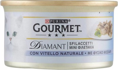 Purina Gourmet Diamant Sfilaccetti con Vitello Naturale - 85 g