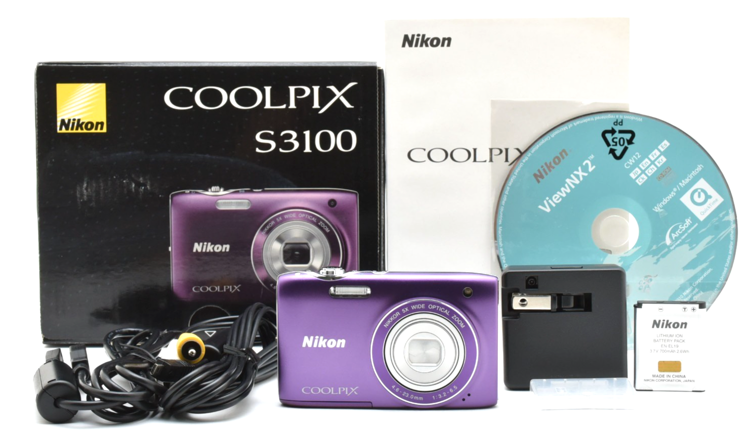 【8月31日まで】Nikon COOLPIX S3100 パープル Amazon.co.jp: Nikon COOLPIX S3100 Digital Camera Fine Purple
