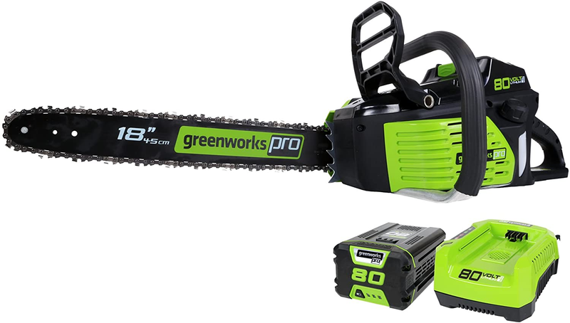 80V 18" Brushless Cordless Chainsaw Great for Tree Felling, Limbing, Pruning