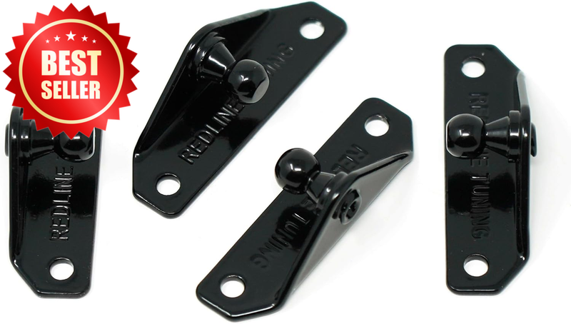 4 Pack 10mm Ball Stud Mounting Brackets Gas Strut Lift Support RT-60-00001-4 US