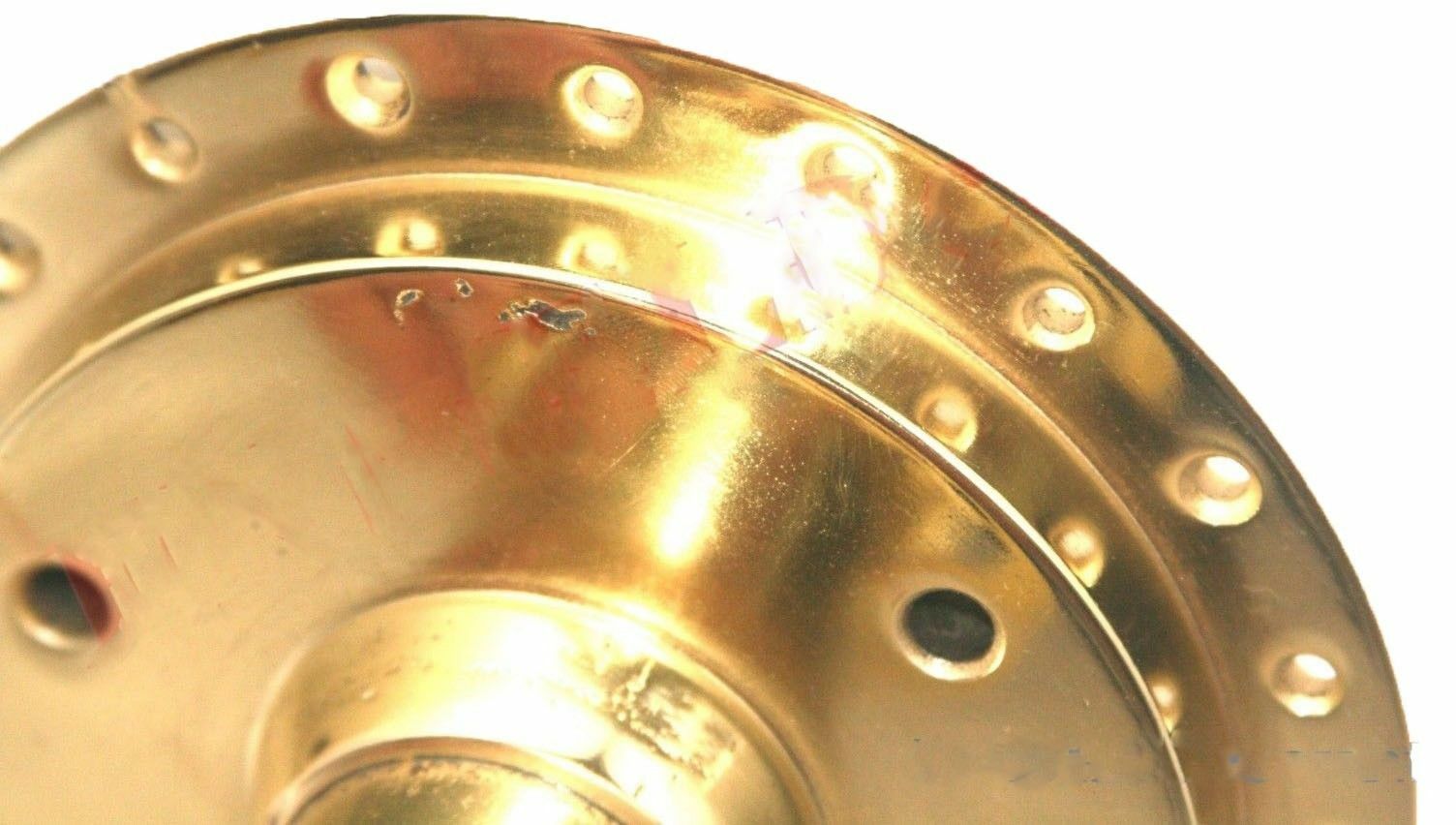 Fits Royal Enfield BSA BHalf Width Rear Wheel Hub Drum Golden Finish  