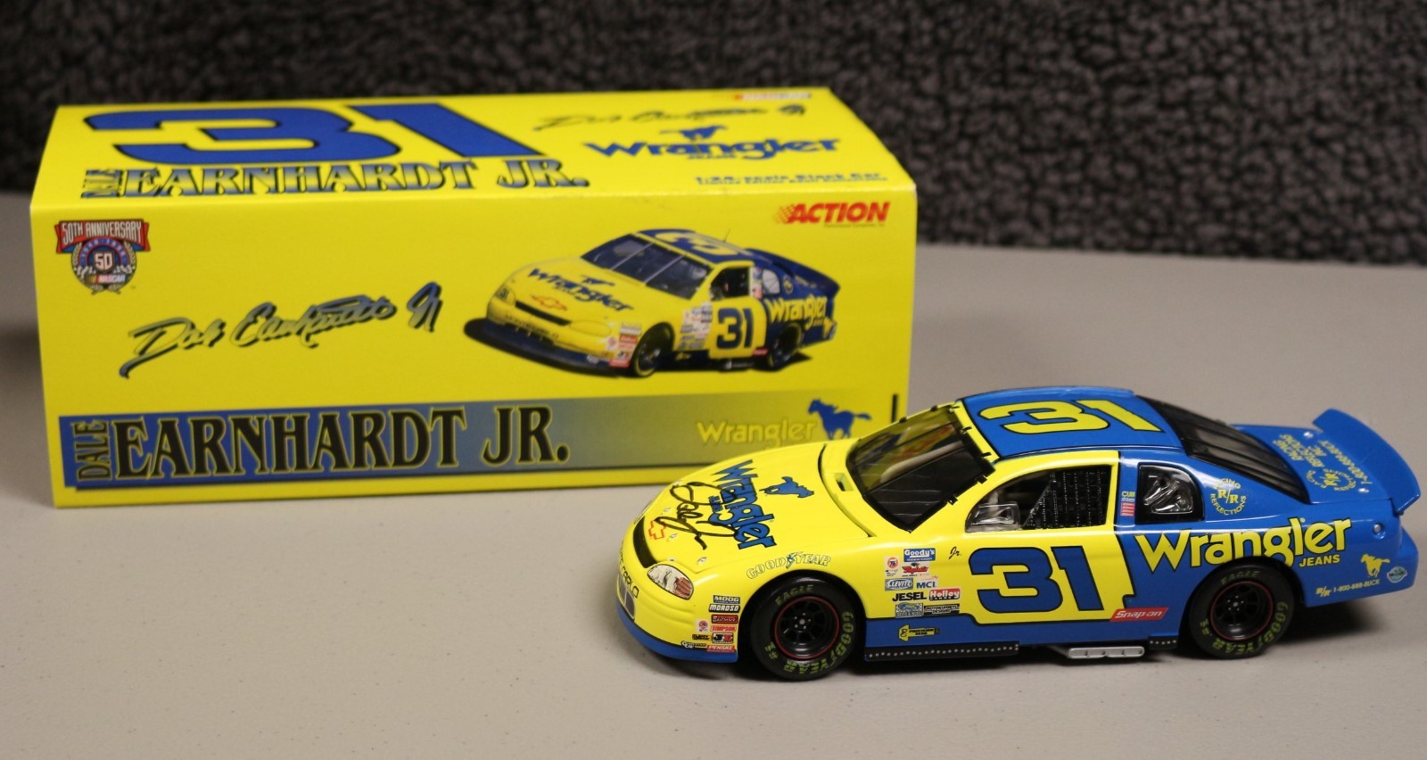 Dale Earnhardt Jr 1997 #31 Wrangler Chevrolet Nascar Diecast Autographed/Signed