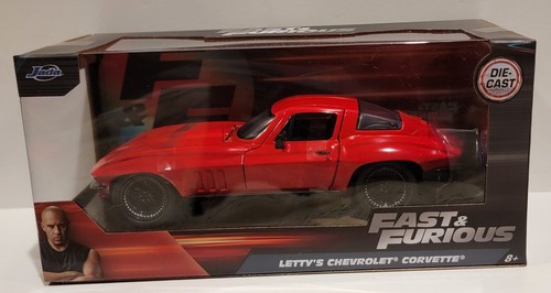 ミニカー 1:24 FAST & FURIOUS DIECAST MINICAR Letty'S Chevy Corvette dwos6rj Fast and Furious 8 Letty's Chevrolet Corvette Diecast 1:24